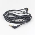 300pcs Original Type With Mic Remote Earphone Cable For Shure SE215 SE315 SE425 SE535 SE846 