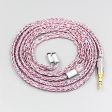 16 Core Silver OCC OFC Mixed Braided Cable For 0.78mm BA Custom Westone W4r UM3X UM3RC JH13 High Step Earphone