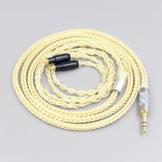 8 Core Gold Plated + Palladium Silver OCC Alloy Cable For Shure SRH1540 SRH1840 SRH1440 Earphone headset Headphone