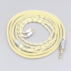 8 Core Gold Plated + Palladium Silver OCC Alloy Cable For Sennheiser IE100 IE400 IE500 Pro Earphone Headset