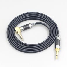 Black XLR Black 99% Pure PCOCC Earphone Cable For Fostex T50RP Mk3 T40RP Mk2 T20RP Mk2 Dekoni Audio Blue Headphone