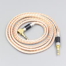 6.5mm 16 Core OCC Silver Plated Mixed Headphone Cable For Fostex T50RP Mk3 T40RP Mk2 T20RP Mk2 Dekoni Audio Blue