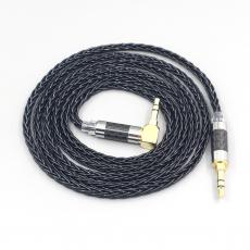 8 Core black Silver Plated Braided Earphone Headphone Cable For Fostex T50RP Mk3 T40RP Mk2 T20RP Mk2 Dekoni Audio Blue