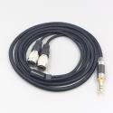 6.5mm XLR 4.4mm Super Soft Headphone Nylon OFC Cable For Mr Speakers Alpha Dog Ether C Flow Mad Dog AEON Earphone
