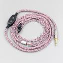16 Core Silver OCC OFC Mixed Braided Cable For Etymotic ER4B ER4PT ER4S ER6I ER4 2pin Earphone 0-100ohm Adjustable