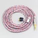 16 Core Silver OCC OFC Mixed Braided Cable For Acoustune HS 1695Ti 1655CU 1695Ti 1670SS Earphone