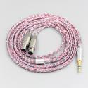 16 Core Silver OCC OFC Mixed Braided Cable For Audeze LCD-3 LCD-2 LCD-X LCD-XC LCD-4z LCD-MX4 LCD-GX Headset Headphone