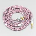 16 Core Silver OCC OFC Mixed Braided Cable For Oppo PM-1 PM-2 Planar Magnetic 1MORE H1707 Sonus Faber Pryma Headphone