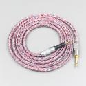 16 Core Silver OCC OFC Mixed Braided Cable For Sennheiser HD6 HD7 HD8 MIX DJ HD595 Earphone Headset Headphone