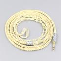 8 Core Gold Plated + Palladium Silver OCC Alloy Cable For Fitear To Go! 334 private c435 mh334 Jaben 111(F111) MH333 Ear