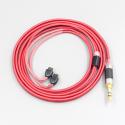 Red 2.5mm 4.4mm XLR Black 99% Pure PCOCC Earphone Cable For HiFiMan RE2000 Topology Diaphragm Dynamic Driver