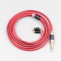 3.5mm 2.5mm 4.4mm Balanced 99% Pure PCOCC Earphone Red Cable For AKG N5005 N30 N40 MMCX Sennheiser IE300 IE900