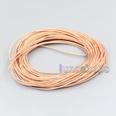 10m 35*0.05mm + 48*0.05mm 7N OCC Silver/Gold/OCC plated Shielding Single Wire Diameter 1.3mm DIY cable