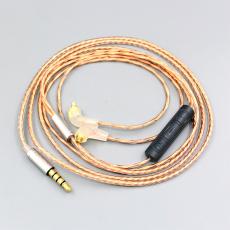 With Mic Remote Earphone Cable For Etymotic ER4SR ER4XR ER3XR ER3SE ER2XR ER2SE 