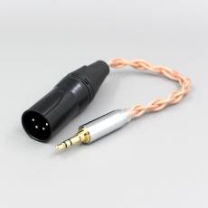 Graphene 7N OCC Shielding Coaxial Mixed Earphone Cable For 3.5m 2.5mm 4.4mm 6.5mm To XLR 4 pole Male
