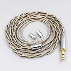 Type6 756 core 7n Litz OCC Silver Plated Earphone Cable For 0.78mm Flat Step JH Audio JH16 Pro JH11 Pro 5 6 7 BA