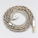 Type6 756 core 7n Litz OCC Silver Plated Earphone Cable For Sennheiser IE100 IE400 IE500 Pro Headset 2 core 2.8mm