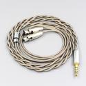 Type6 756 core 7n Litz OCC Silver Plated Earphone Cable For Audeze LCD-3 LCD-2 LCD-X LCD-XC LCD-4z LCD-MX4 LCD-GX lcd-24