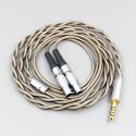 Type6 756 core 7n Litz OCC Silver Plated Earphone Cable For Focal Utopia Fidelity Circumaural Headphone 2 core 2.8mm