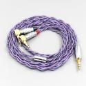 Type2 1.8mm 140 cores litz 7N OCC Headphone Earphone Cable For Verum 1 One L Shape 3.5mm Pin 4 core