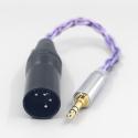 Type2 1.8mm 140 cores litz 7N OCC Headphone Cable For 3.5m 2.5mm 4.4mm 6.5mm Male To XLR 4 pole Male