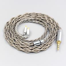 99% Pure Silver + Graphene Silver Plated Shield Earphone Cable For Audio Technica ath-ls400 ls300 ls200 ls70 ls50 e40 e5