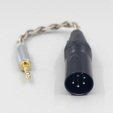 99% Pure Silver + Graphene Silver Plated Shield Earphone Cable For 3.5m 2.5mm 4.4mm 6.5mm To XLR 4 pole Male IFI DAC Zen