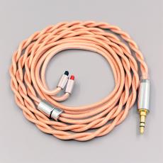Type6 756 core Shielding 7n Litz OCC Earphone Cable for Audio-Technica ATH-IM50 IM70 IM01 IM02 IM03 IM04 2Core 2.8mm
