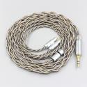 99% Pure Silver + Graphene Silver Plated Shield Earphone Cable For Shure SRH1540 SRH1840 SRH1440 4 core 1.8mm