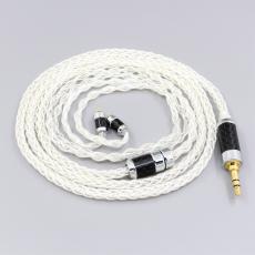 99.99% Pure Silver XLR 3.5mm 2.5mm 4.4mm Earphone Cable For Flat Step JH Audio JH16 Pro JH11 Pro 5 6 7 BA Custom