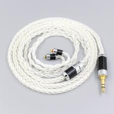 99.99% Pure Silver XLR 3.5mm 2.5mm 4.4mm Earphone Cable For UE Live UE6Pro Lighting SUPERBAX IPX