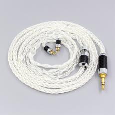 99.99% Pure Silver XLR 3.5mm 2.5mm 4.4mm Earphone Cable For L Pin BA Custom Westone W4r UM3X UM3RC JH13 JH16
