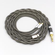 2 Core 2.8mm Litz OFC Earphone Shield Braided Sleeve Cable For Audio Technica ath-ls400 ls300 ls200 ls70 ls50 e40 e50 e7