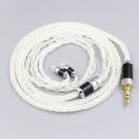 99.99% Pure Silver XLR 3.5mm 2.5mm 4.4mm Earphone Cable For Sennheiser IE8 IE8i IE80 IE80s Metal Pin