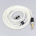 99.99% Pure Silver XLR 3.5mm 2.5mm 4.4mm Earphone Cable For UE Live UE6Pro Lighting SUPERBAX IPX