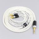 99.99% Pure Silver XLR 2.5mm 4.4mm Earphone Cable For Audio Technica ATH-ADX5000 ATH-MSR7b 770H 990H