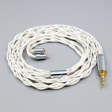 Graphene 7N OCC Silver Plated Type2 Earphone Cable For 0.78mm 2pin Flat Step JH Audio JH16 Pro JH11 Pro