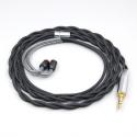 Nylon 99% Pure Silver Palladium Graphene Gold Shield Cable For Sony IER-M7 IER-M9 IER-Z1R Headset 2 core