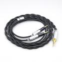 Nylon 99% Pure Silver Palladium Graphene Gold Shield Cable For Audio-Technica ATH-R70X headphone 2 core