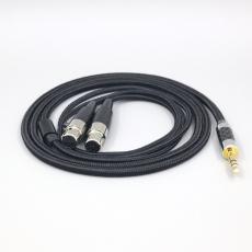Super Soft Headphone Nylon OFC Cable For Abyss AB 1266 Phi TC Dual Mini xlr 3 pin head(amame) Earphone