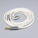 8 Core 99% 7n Pure Silver Palladium Earphone Cable For 0.78mm Flat Step JH Audio JH16 Pro JH11 Pro 5 6 7 2pin