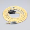 8 Core 99% 7n Pure Silver 24k Gold Plated Earphone Cable For FOSTEX TH900 MKII MK2 TH-909 TR-X00 TH-600 Headphone