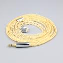 8 Core 99% 7n Pure Silver 24k Gold Plated Earphone Cable For UE11 UE18 pro QDC Gemini Gemini-S Anole V3-C V3-S V6-C