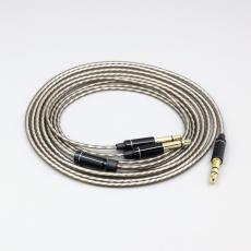 Silver Plated Cable for Final Audio vi Iriver AK T1P Denon AH-D600 D7100 Hifiman Sundara Ananda HE1000se HE6se he400 ary