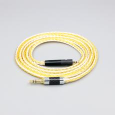 8 Core Silver Gold Plated Earphone Cable For Sennheiser G4me Game One Zero PC 373D GSP 350 500 600 Headset Headphone