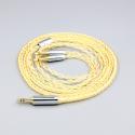 8 Core 99% 7n Pure Silver 24k Gold Plated Earphone Cable For Hifiman Sundara Ananda HE1000se HE6se he400se Arya He-35x