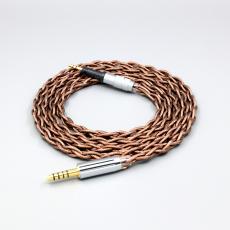 99% 24k Gold 7n Pure Silver Graphene Shield Earphone Cable For Sennheiser HD6 HD7 HD8 MIX DJ HD595 4 core
