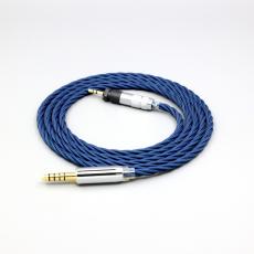 99% Pure Silver OCC Graphene Alloy Full Sleeved Earphone Cable For Shure SRH840 SRH940 SRH440 SRH750DJ Philips SHP9000 S