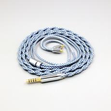 99% Pure Silver Mix Graphene OCC Shielding Earphone Cable For Dunu T5 Titan 3 T3 (Increase Length MMCX)