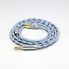 99% Pure Silver Mix Graphene OCC Shielding Earphone Cable For Audio Technica ATH-ADX5000 ADX7000 ATH-MSR7b 770H 990H A2D